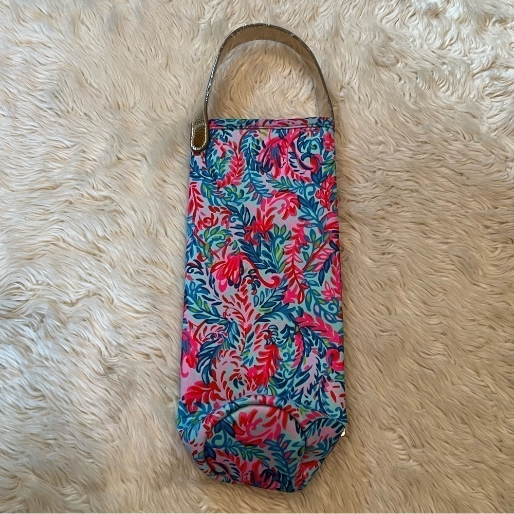Lilly Pulitzer Insulated Wine Bag in Blue Surf Flim Flam - Picture 2 of 5